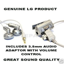 LG SILVER HEADPHONES for CU720