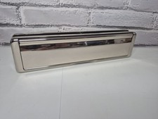 Full Metal 12" Spring Letter Box Plate / Brush Heavy Duty 4 UPVC Timber Doors