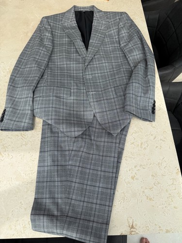 Prince wales check suit - m&s,