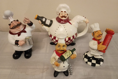 Chef teapot corkscrew holder - corkscrew,