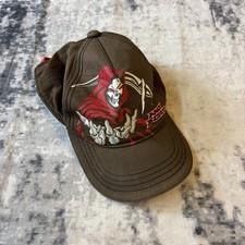 Vintage Y2K No Fear Graphic Baseball Cap Hat Reaper Graphic