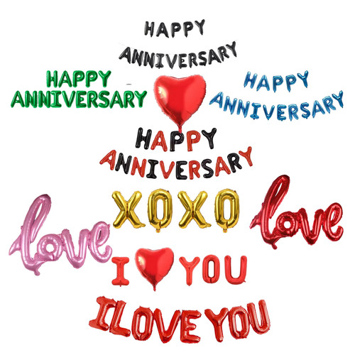 Happy anniversary foil - 16",