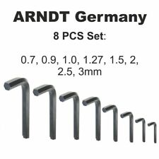 8pcs 0.7mm - 3mm Allen Key Hex Key Set Mini Micro Hex Allen Keys Wrench Tool Kit