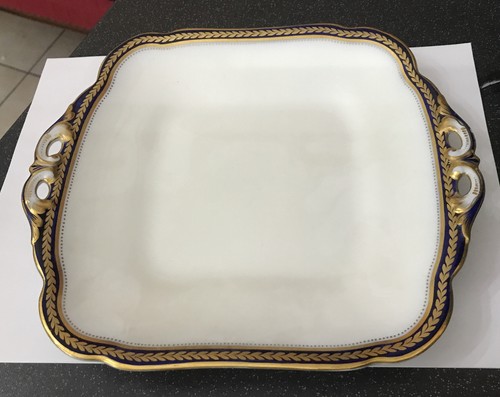 Antique crescent china cobalt - antique,