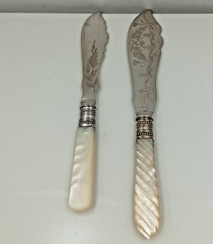 Vintage epns butter knives - epns,