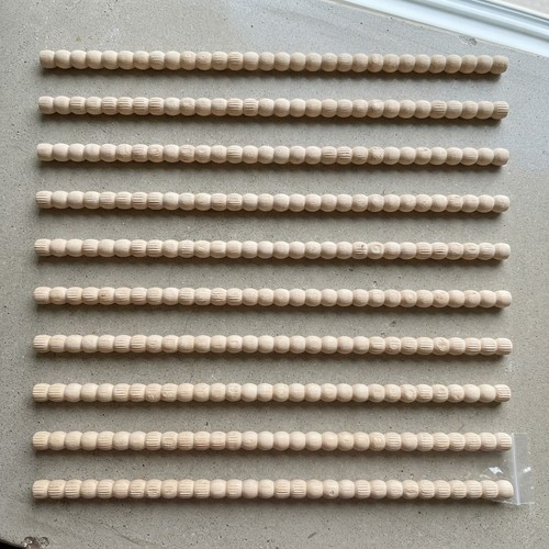 Chic 12pcs beaded - beaded, wood