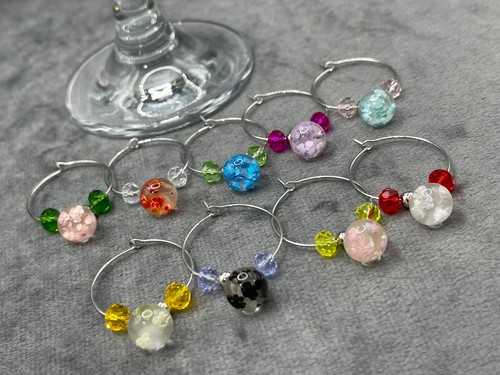Glass ball with - with, hexagon