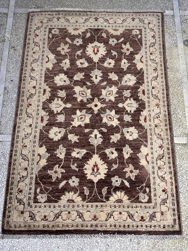 Brown handmade afghan - afghan, ziegler