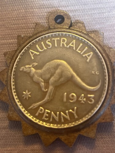 1943 australian penny king - australian,