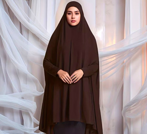 Women brown jilbab modest - jilbab,