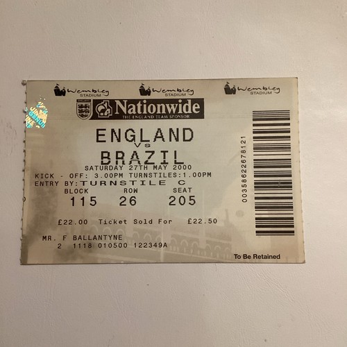 England brazil 05 - v, 27/05/2000