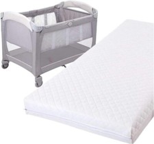 New Quilted Travel Cot Mattress for Baby - Compatible with Graco, Redkite, Mamas