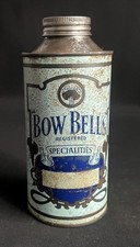 BOW BELLS MOTOR CAR ENGINE OIL TRACTOR AXEL VINTAGE PINT CAN GARAGE DISPLAY TIN