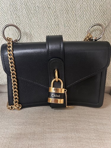 Black chloe aby shoulder bag - aby,