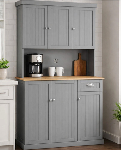 Grey kitchen cupboard - grey,