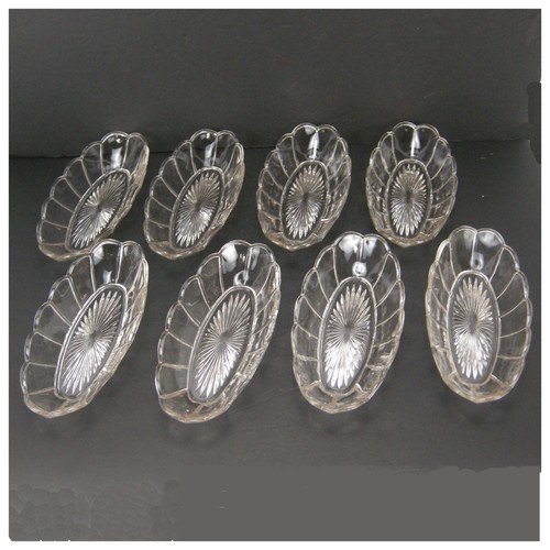 Clear pressed glass boat - glass,