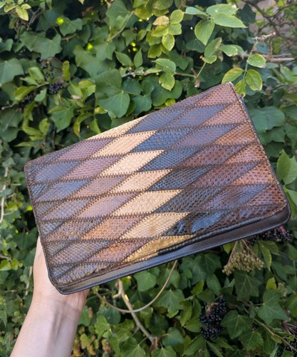 Vintage 60s 70s real snakeskin