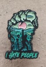 Alien Bigfoot Metal Enamel Pin