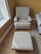 Duck Egg Blue SofaSofa Windsor Armchair and Footstool Set