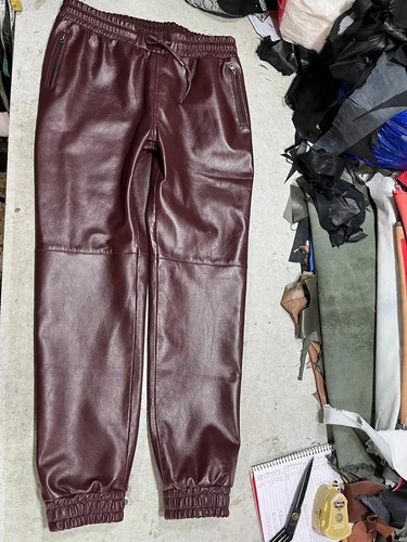 Mens leather burgundy lambskin - mens,