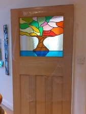 stained glass internal door