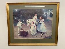 Golden Hours by Arthur J. Elsley – Framed Vintage Print – 66.5 cm x 79 cm