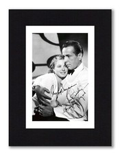 8X6 Mount HUMPHREY BOGART & INGRID BERGMAN PHOTO Ready to Frame CASABLANCA