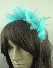 turquoise blue feather