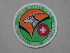 Chief Scout Visit Marwell Hampshire 1980 Badge