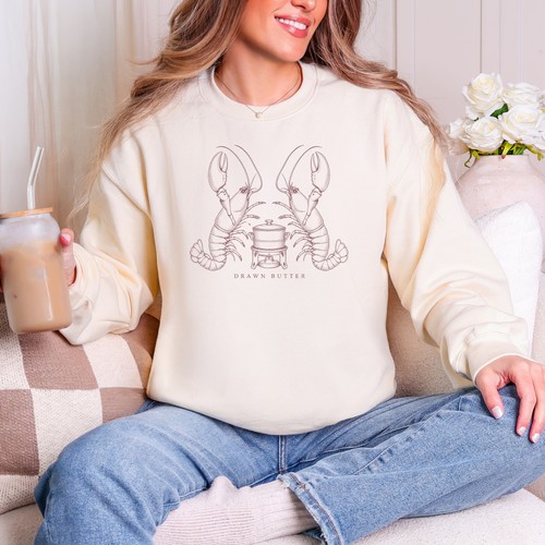 Drawn butter lobsters flanking - drawn,