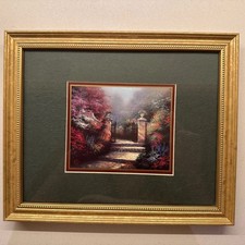 Thomas Kinkade “The Victorian Garden” Framed Accent Print 9x11 with COA