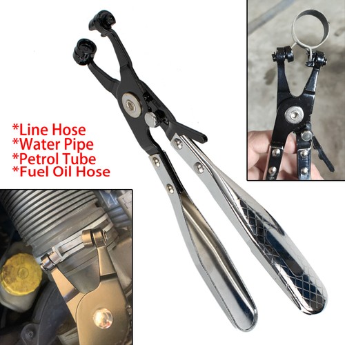 Angled hose clamp clip - hose,