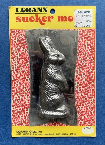 Vintage lorann tin rabbit - vintage,