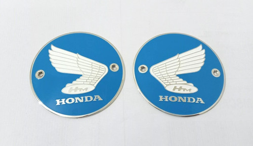 Tank badges blue - blue, pair