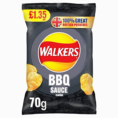Walkers crisps bbq sauce - crisps,