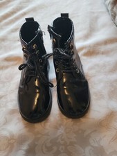 Girls Patent Boots Size 11 Pep