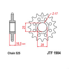JT Sprockets JTF1904