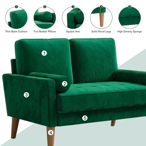 Dripex small velvet sofa - dripex,