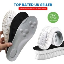 4D Memory Foam Orthotic Insoles for Heel & Plantar Fasciitis Pain Trainer Insole