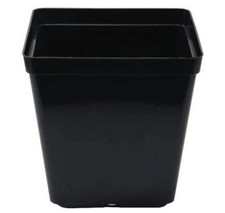 Square Plastic Reusable Black Plant Pots | 7cm(0.25L), 9cm(0.75L) & 11cm(1L)