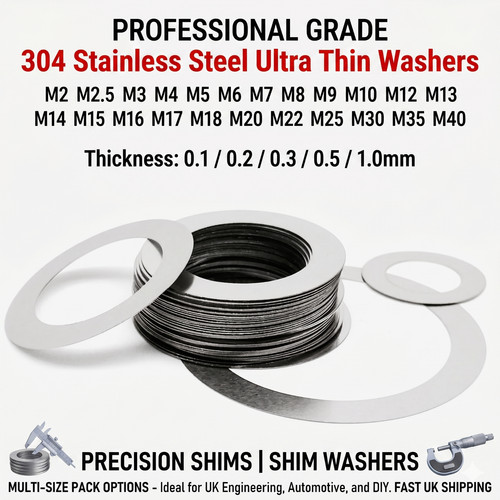Shim washers 1mm 25mm - washers, 0.1mm