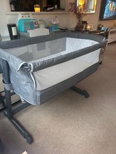 Next to me cot Babylo Cozi Sleeper -  Crib/ Bassinet Slate Grey. 0+ Months.