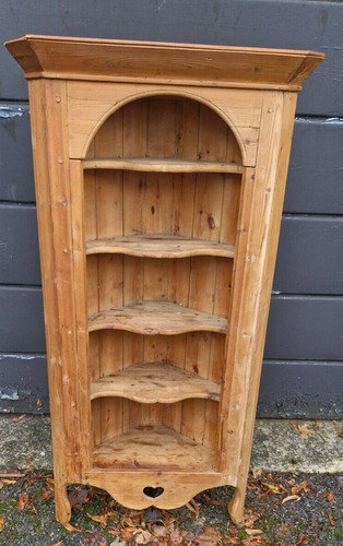 Pine corner cabinet good - cabinet.,