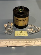3 x VINTAGE CRYSTAL FIGURES (