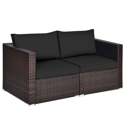 2pcs rattan corner - rattan, sofa
