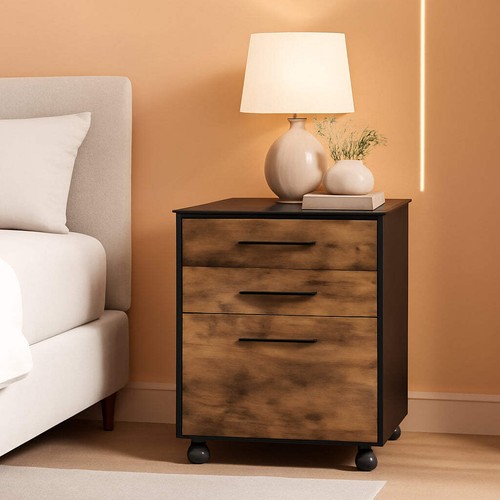 Wooden three drawer - three,