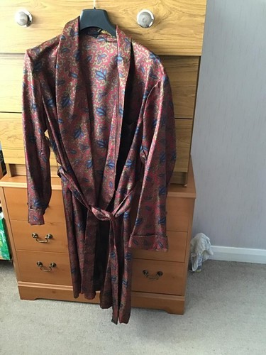 Silk dressing gown mens - gown,
