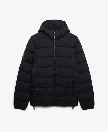 Superdry mens hooded box quilt - mens,
