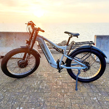 26" Electric Mountain Bike  48V 17.5Ah Fat Tire E-Bike Off-Road Trekking Bike UK