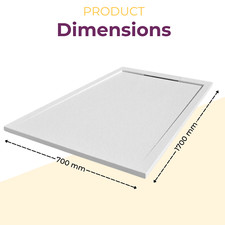 White Stone Resin Shower Tray